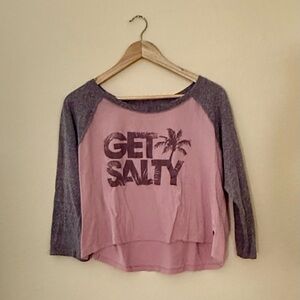Salt Life Pink and Gray Live Salty Shirt